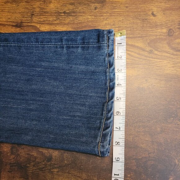 Seven7 Jeans Womens 28 Bootcut Low Rise Medium Dark Wash Stretch Denim Western - Picture 9 of 10